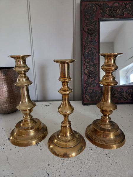Vintage Brass Baluster Candlestick – Doodledash Creative