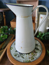 Vintage French Enamel Pitcher Jug (Style 2)
