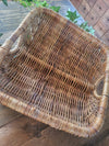 Vintage Wicker French Bread/Storage Basket with handles