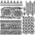 Bohemia Decor Stamp by Iron Orchid Designs - Ink, Chalk Paint, Furniture Craft Stamp 12"x12"