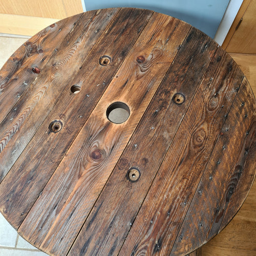 Bespoke cable reel coffee table
