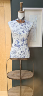 Indigo Floral Paint Inlay by Iron Orchid Designs - Furniture Flip, Upcycling, Decor