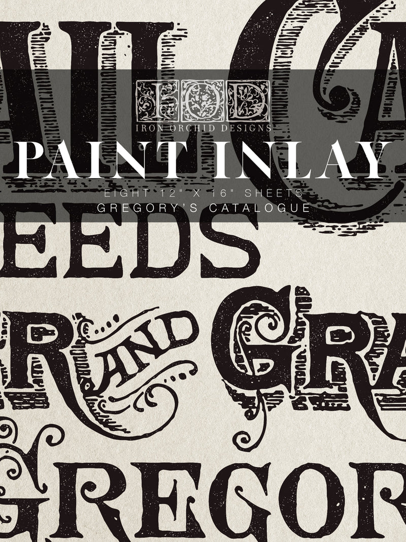 Gregory's Catalogue Paint Inlay by Iron Orchid Designs - Furniture Flip, Upcycling, Decor