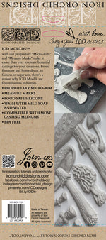 Toadstool Decor Furniture Mould by Iron Orchid Designs - Clay, Resin, Hot Glue