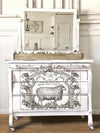 Cotswold transfer by Iron Orchid Designs 12 x 16" (pad of 8 sheets) for furniture, crafts and decor