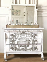 Cotswold transfer by Iron Orchid Designs 12 x 16" (pad of 8 sheets) for furniture, crafts and decor