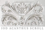 Acanthus Scroll Decor Furniture Mould by Iron Orchid Designs - Clay, Resin, Hot Glue