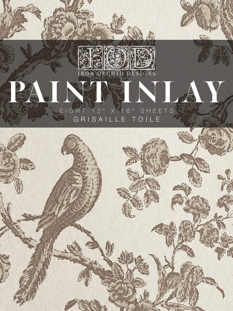 Grisaille Toile Paint Inlay by Iron Orchid Designs - Furniture Flip, Upcycling, Decor