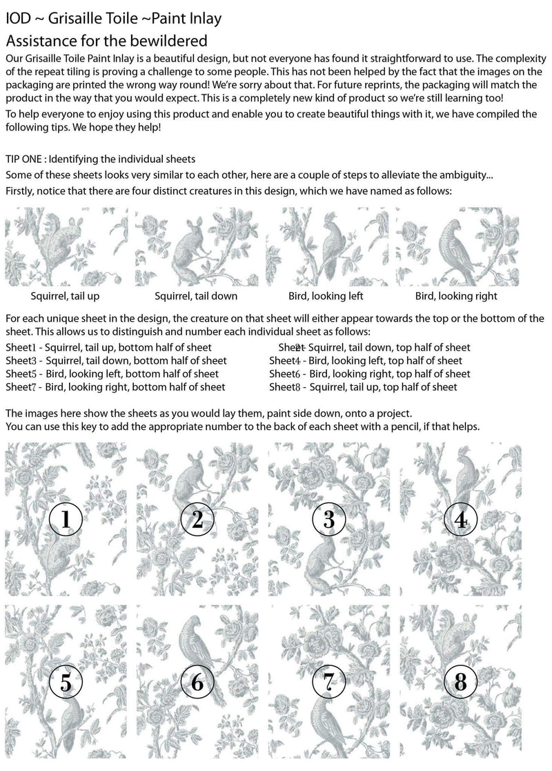 Grisaille Toile Paint Inlay by Iron Orchid Designs - Furniture Flip, Upcycling, Decor