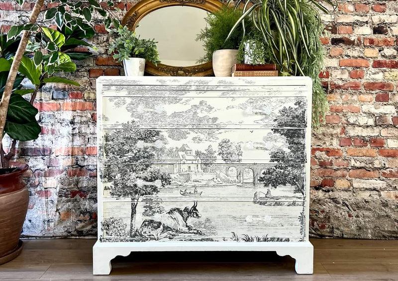 Summer Villa Paint Inlay by Iron Orchid Designs - Furniture Flip, Upcycling, Decor