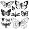 Butterflies Decor Stamp by Iron Orchid Designs - Ink, Chalk Paint, Furniture Craft Stamp 12"x12"