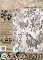 La Campagne Decor 2 sheet Stamp by Iron Orchid Designs - Ink, Chalk Paint, Furniture Craft Stamp 12"x12"