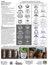 TRADITIONAL POTS Decor transfer by Iron Orchid Designs 12 x 16" (pad of 4 sheets) for furniture, crafts and decor
