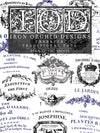 TRADITIONAL POTS Decor transfer by Iron Orchid Designs 12 x 16" (pad of 4 sheets) for furniture, crafts and decor