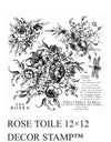 Rose Toile Decor Stamp by Iron Orchid Designs - Ink, Chalk Paint, Furniture Craft Stamp 12"x12"