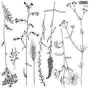 Sprigs Decor Stamp by Iron Orchid Designs - Ink, Chalk Paint, Furniture Craft Stamp 12"x12"
