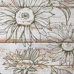 Sunflower (2 sheets) Decor Stamp by Iron Orchid Designs - Ink, Chalk Paint, Furniture Craft Stamp 12"x12"